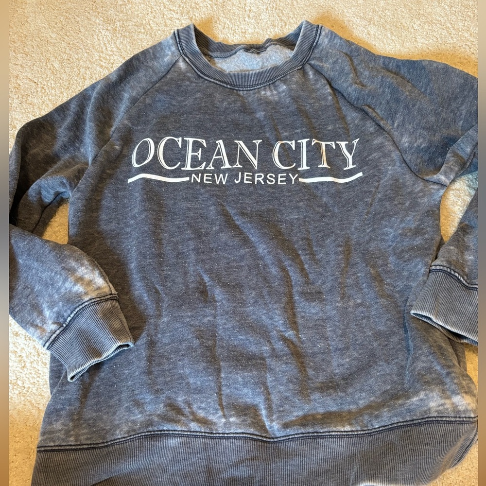Ocean City New Jersey Women's Blue Sweatshirt